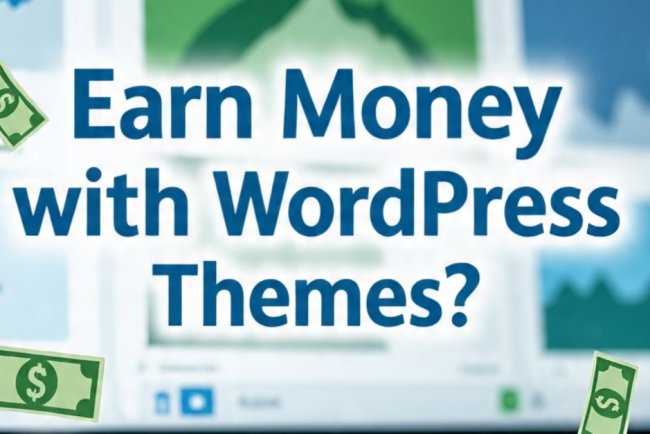 How do people earn money by creating WordPress themes?