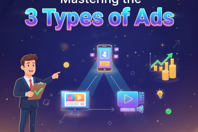 Master the 3 Types of Ads to Boost Conversions.