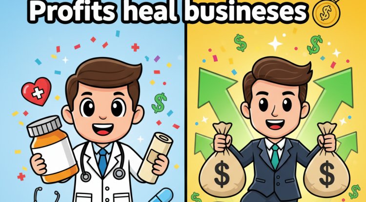 Medicines might heal injuries... but businesses are healed by profits