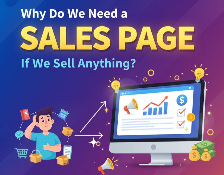 Why Do We Need a Sales Page If We Sell Anything?