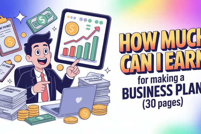 How Much Can I Earn for Making a Business Plan for a Company? (30 Pages)