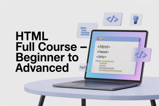 HTML Full Course — Complete (Beginner → Advanced)