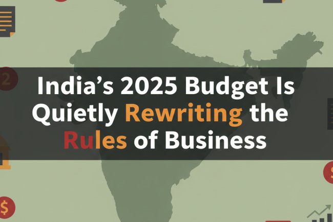 India’s 2025 Budget Is Quietly Rewriting the Rules of Business